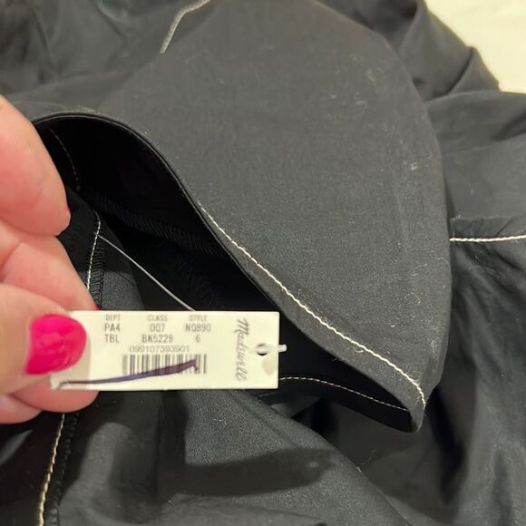 Madewell  Puff-Sleeve Drop-Waist Midi Dress size 6 NWT - Picture 10 of 14